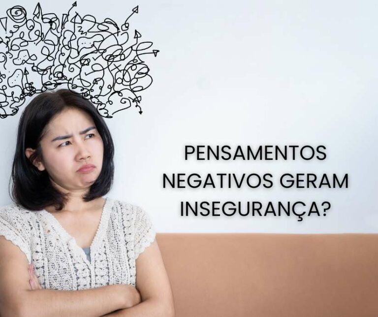 pessoa com ruminação de pensamentos negativos e insegurança