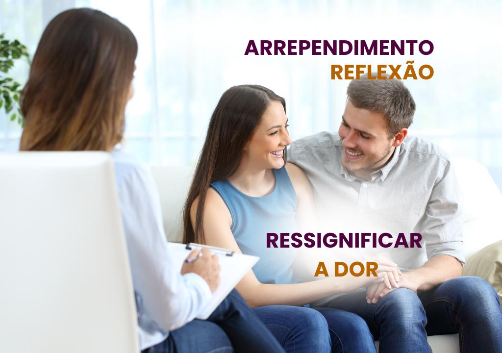casal em processo de terapia para superar a traição